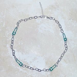 mcmlxxx designer choker necklace NWT UNI streetwear green pin 🧷​​​​​
